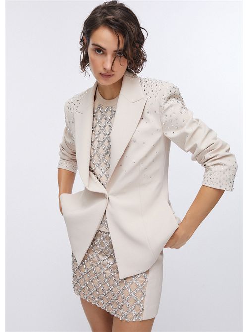 Blazer slim fit con ricami gioiello LIU JO | PA6005T2527/X0753